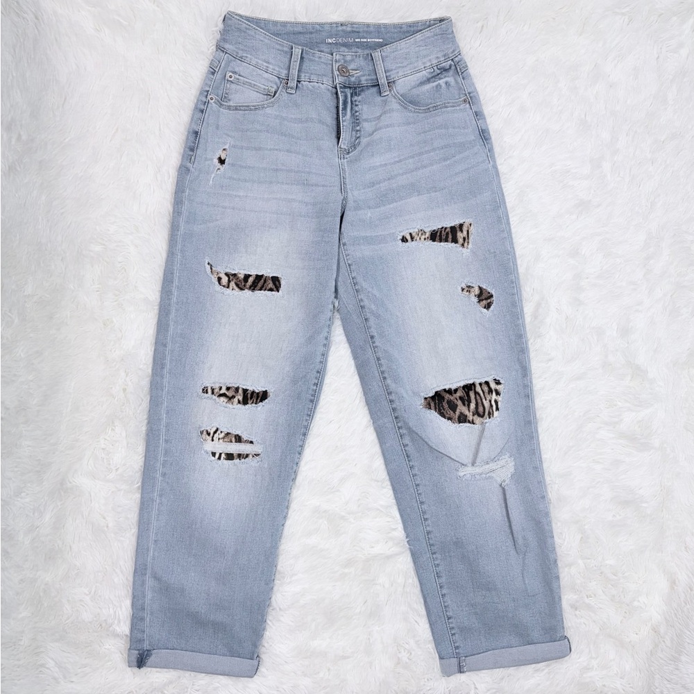 Mid Rise Boyfriend Jeans